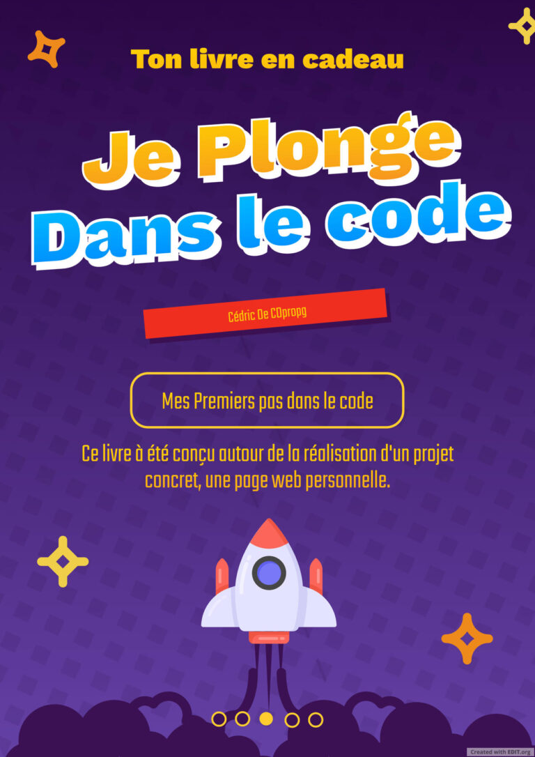Je Plonge dans le code, mes premier pas.